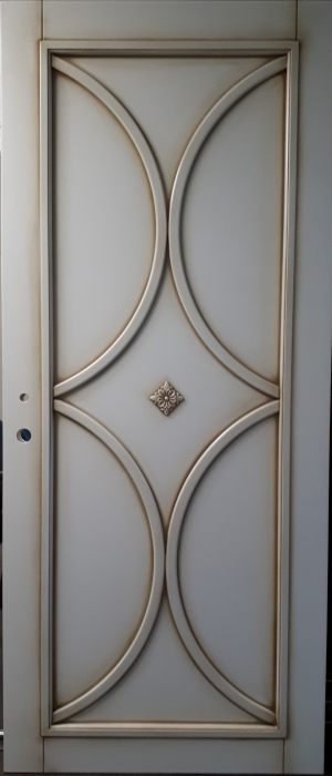 Межкомнатная дверь в профиле массив (эмаль с патиной) Гомель